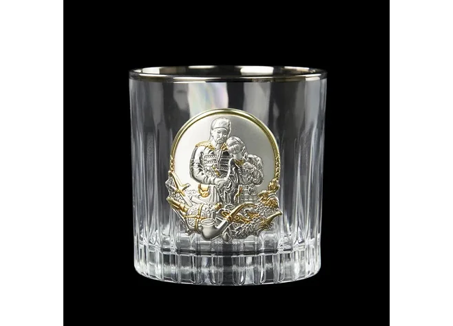 Набор для виски "Казаки" Boss Crystal платина, серебро, золото, хрусталь Фото 4